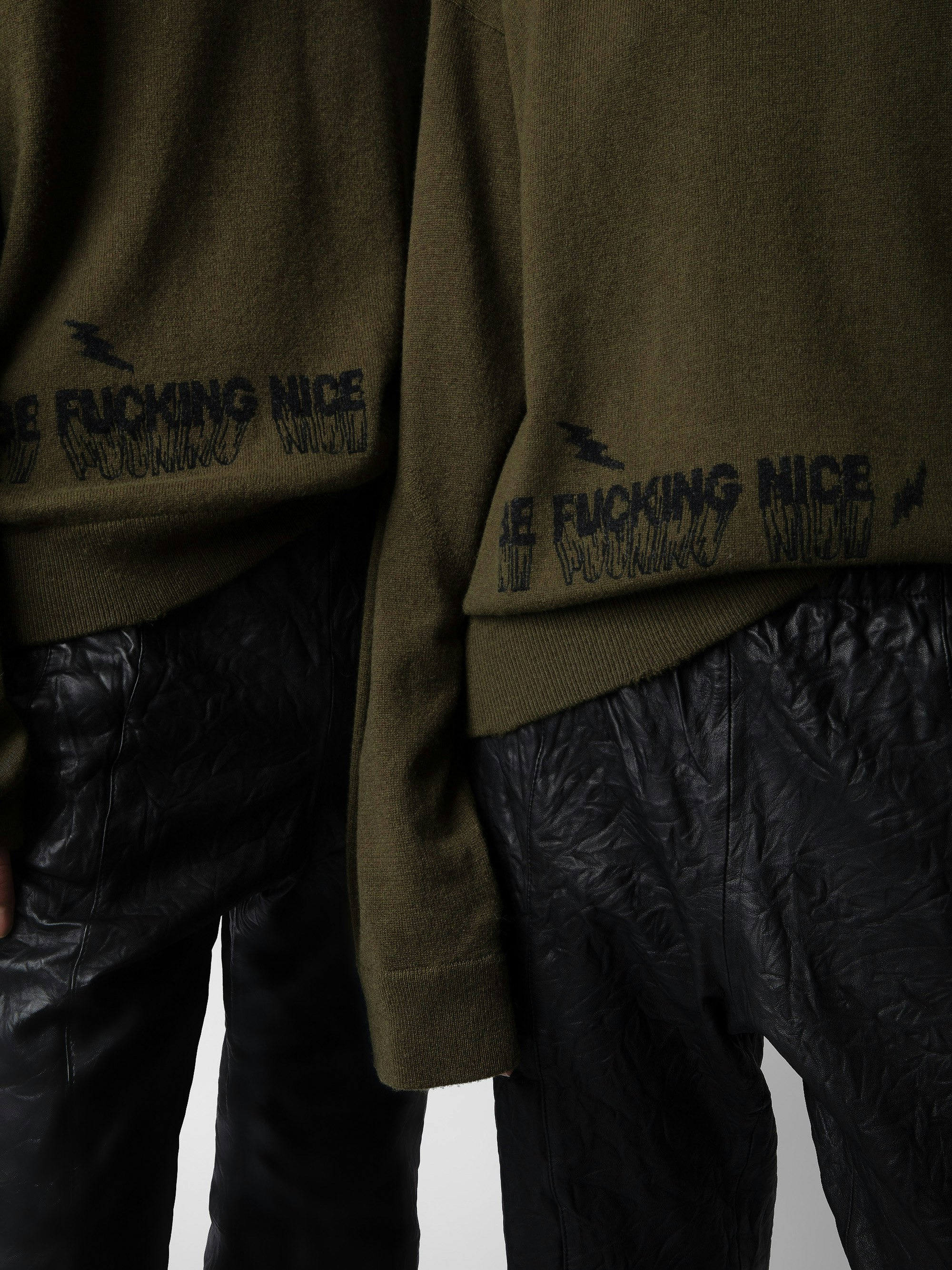 Pacha Crinkled Leather Pants - 7