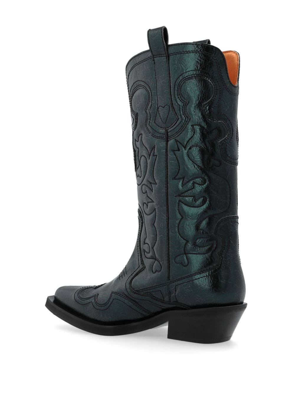 topstitch-detail cowboy boots - 3