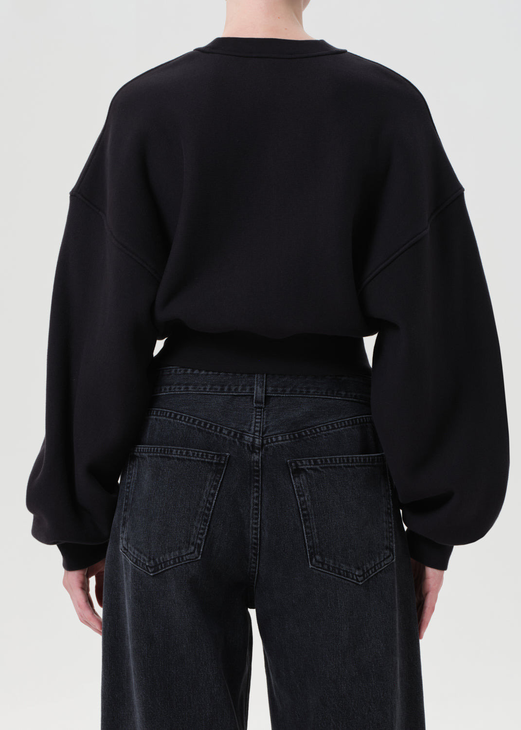 KIT SWEATSHIRT IN WASHED BLACK - 3