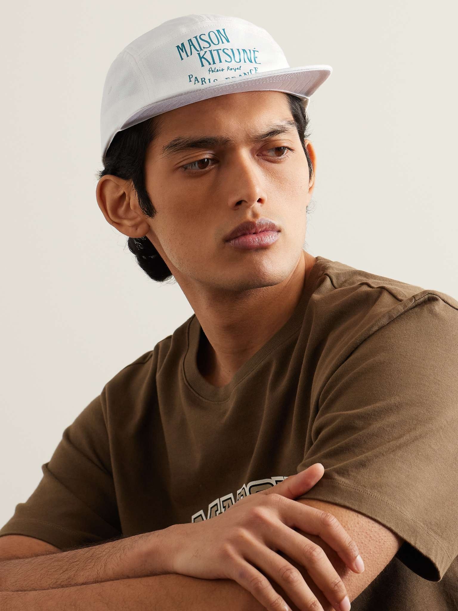 Logo-Print Cotton-Twill Baseball Cap - 2