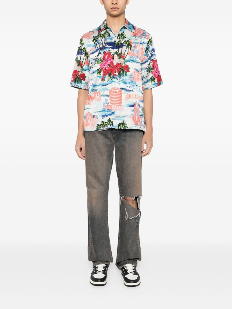 AMIRI tropical-print short-sleeve shirt outlook