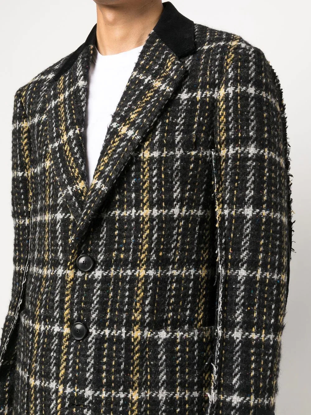 plaid-check print blazer - 5