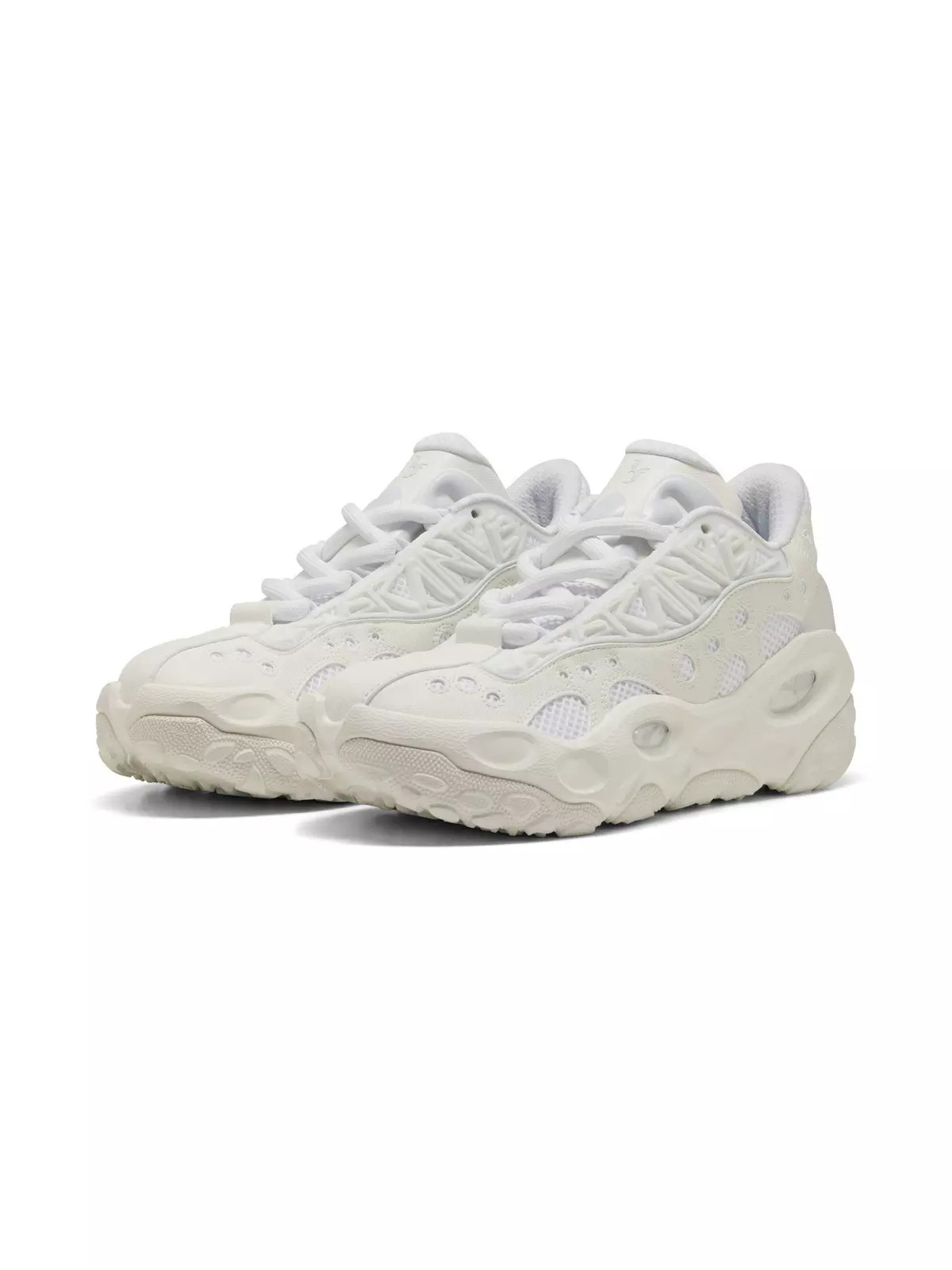 PUMA Lamelo Ball LaFrance RNR "White Glow/Silver Mist" Men's Shoe - 3