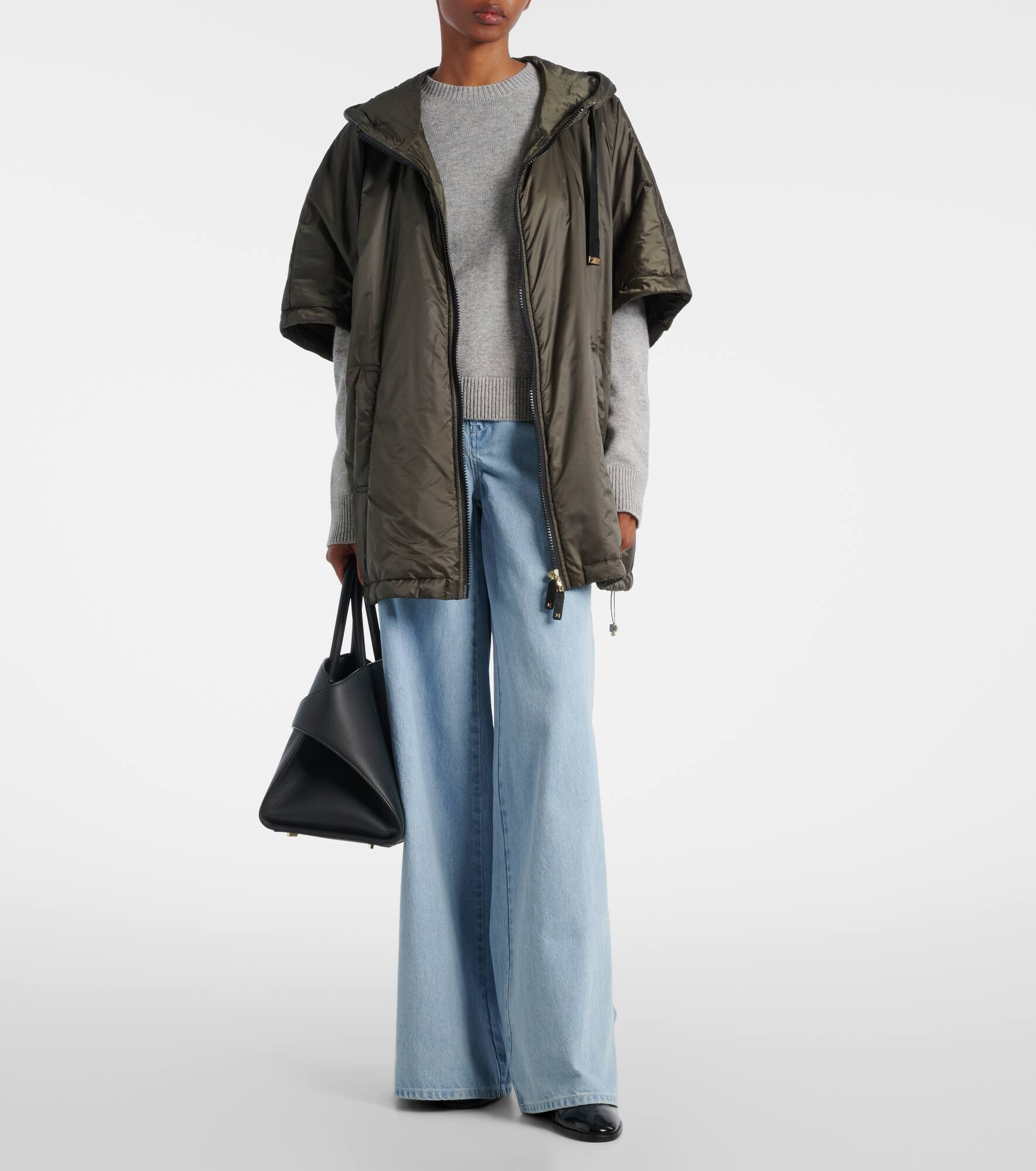 The Cube Greenci padded canvas cape - 2