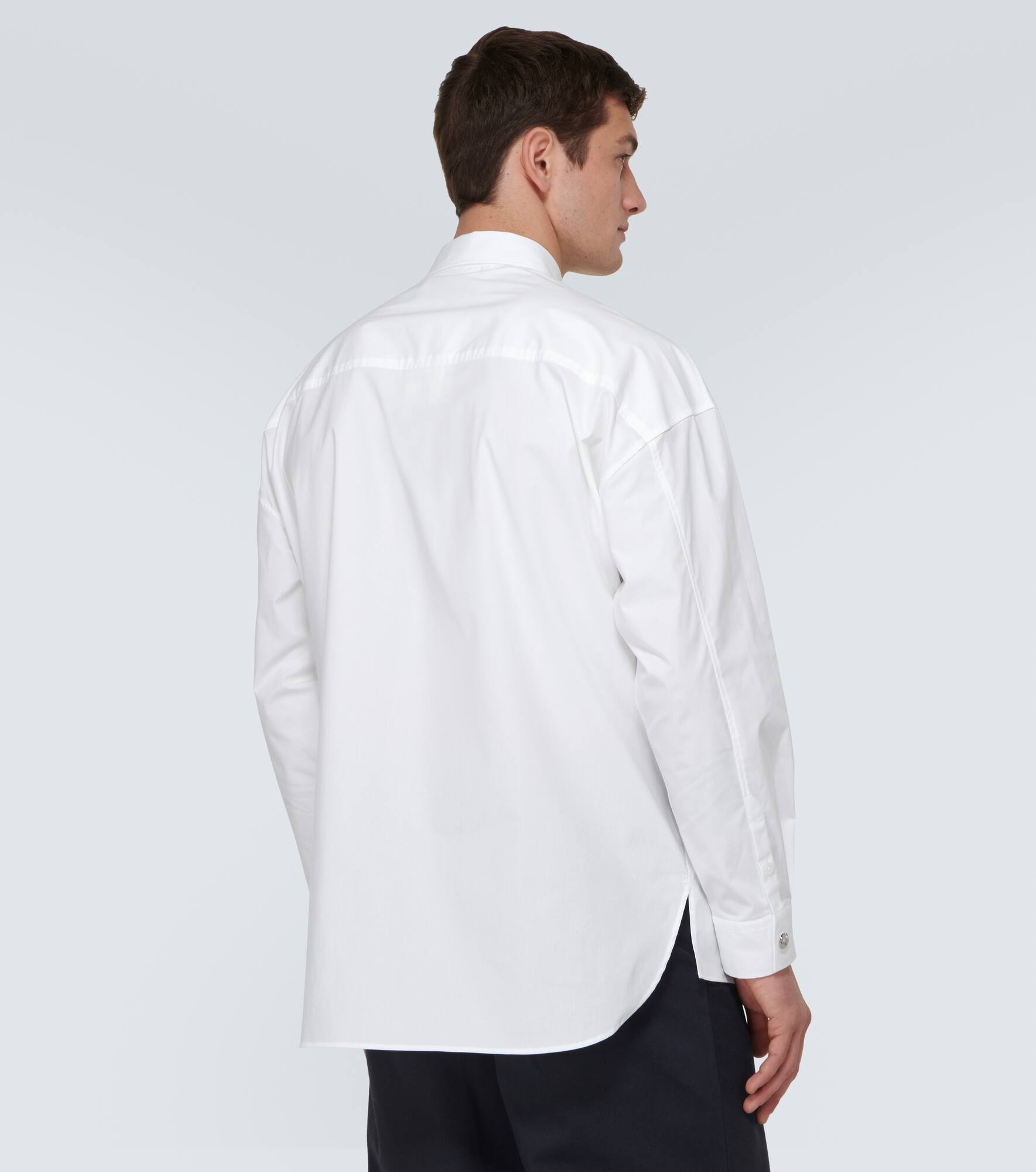 La Chemise Manches Longue cotton-blend shirt - 4