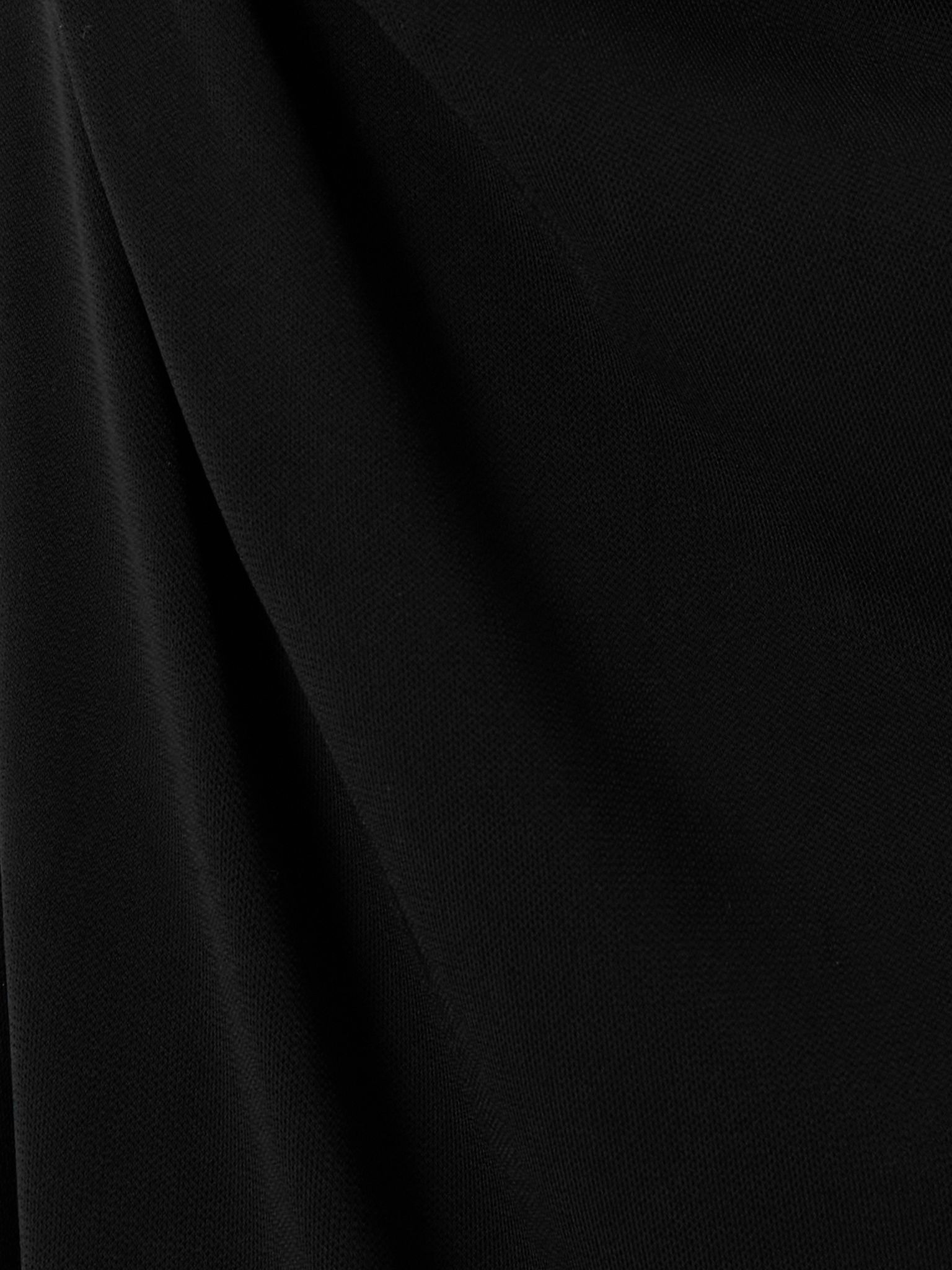 Embellished draped crepe-jersey mini dress Black - 4