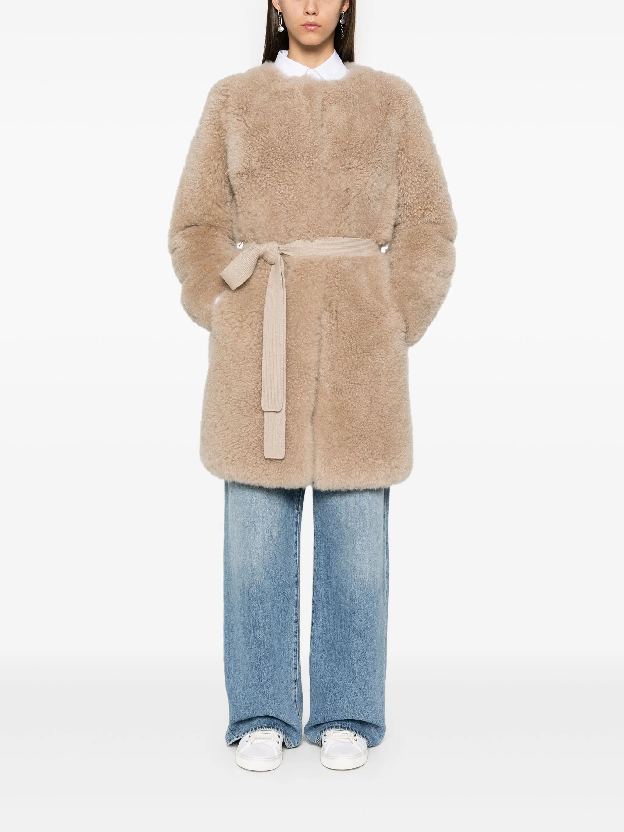 Yves Salomon Shearling Coat - 5