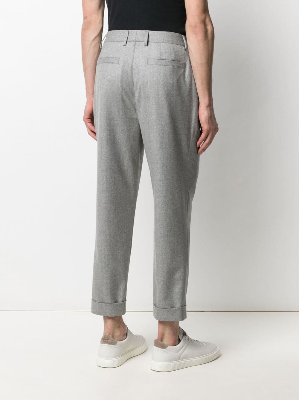 high-waisted ankle-grazer trousers - 4