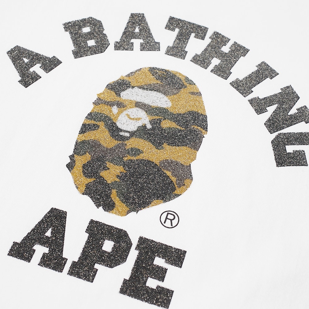 A Bathing Ape Glass Beads 1st Camo College Tee - 4