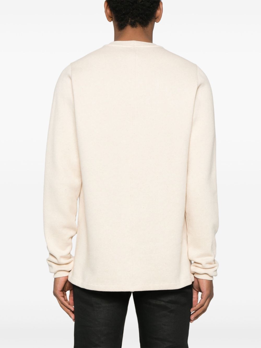 crew-neck longsleeved sweater - 4