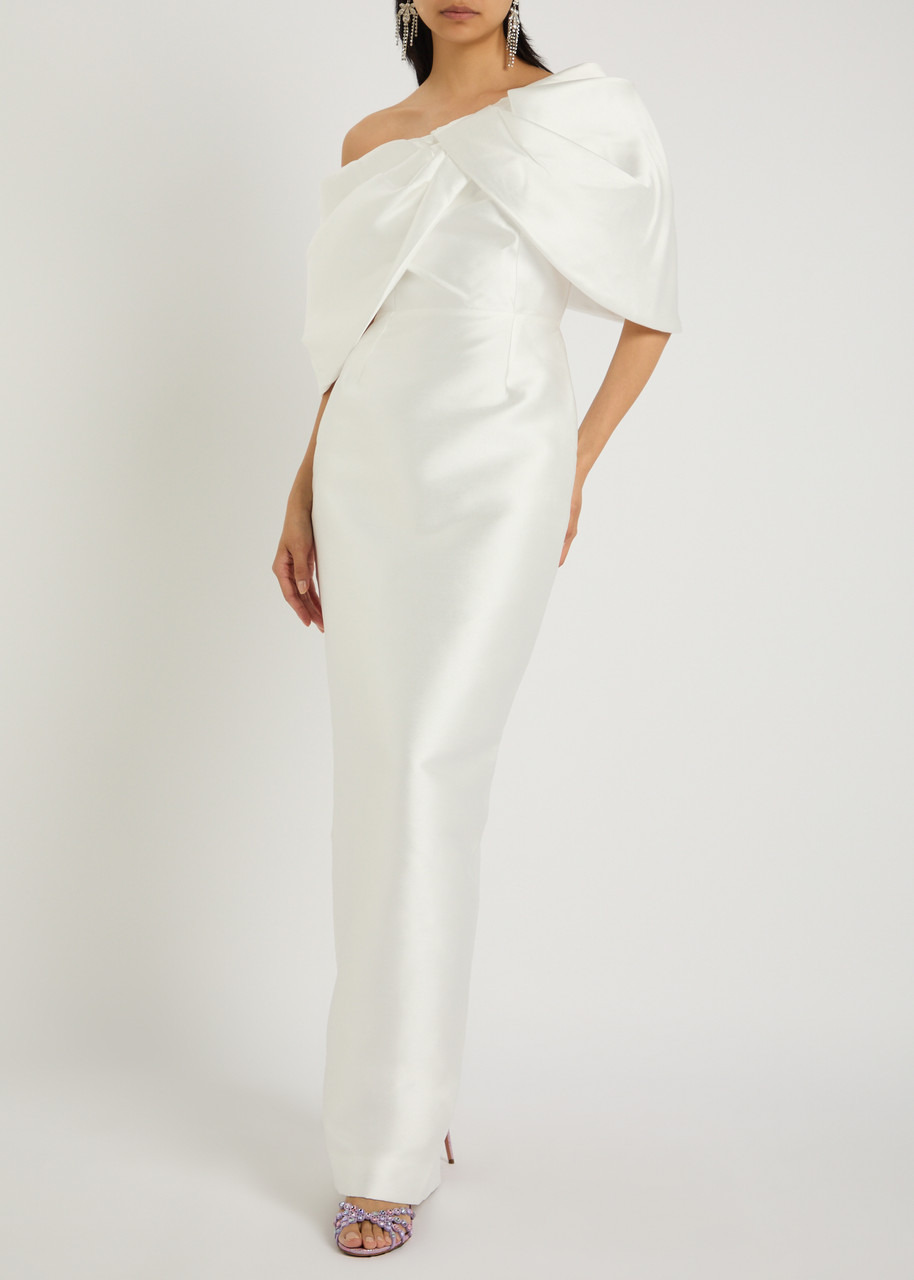 Solace London Davina One-shoulder Faille Gown - 4