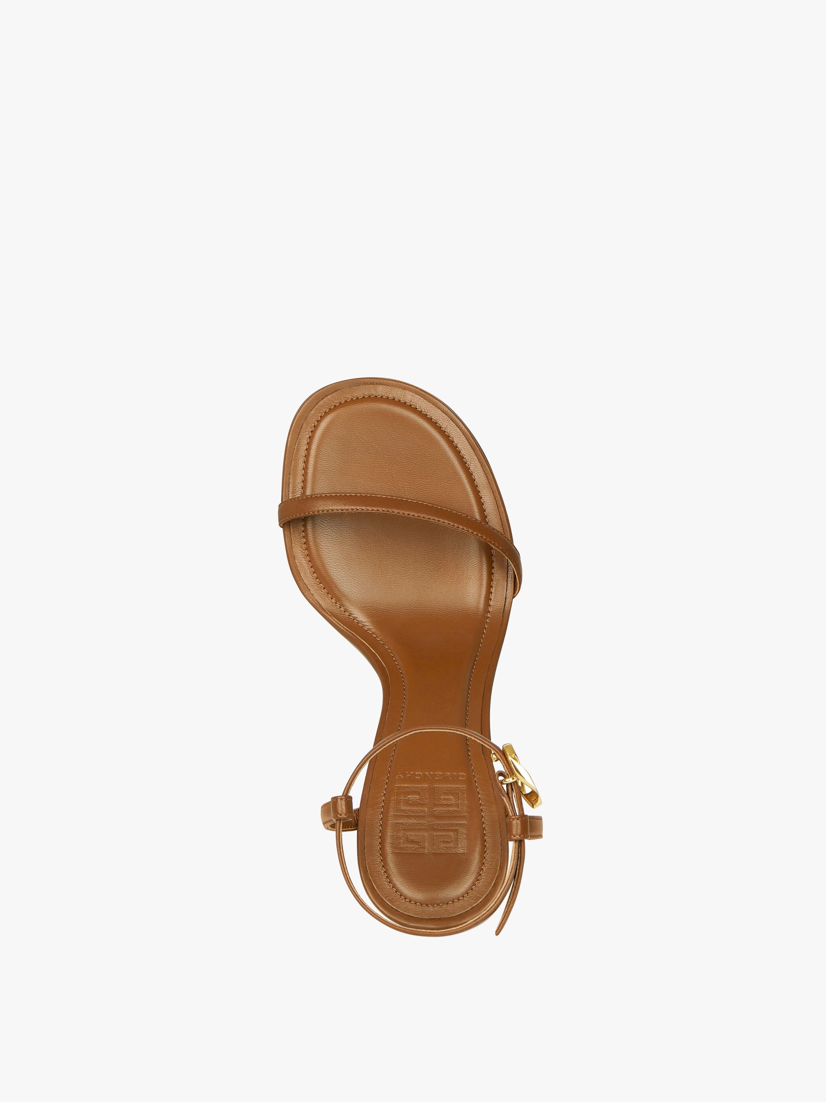 G CUBE SANDALS IN LEATHER - 4