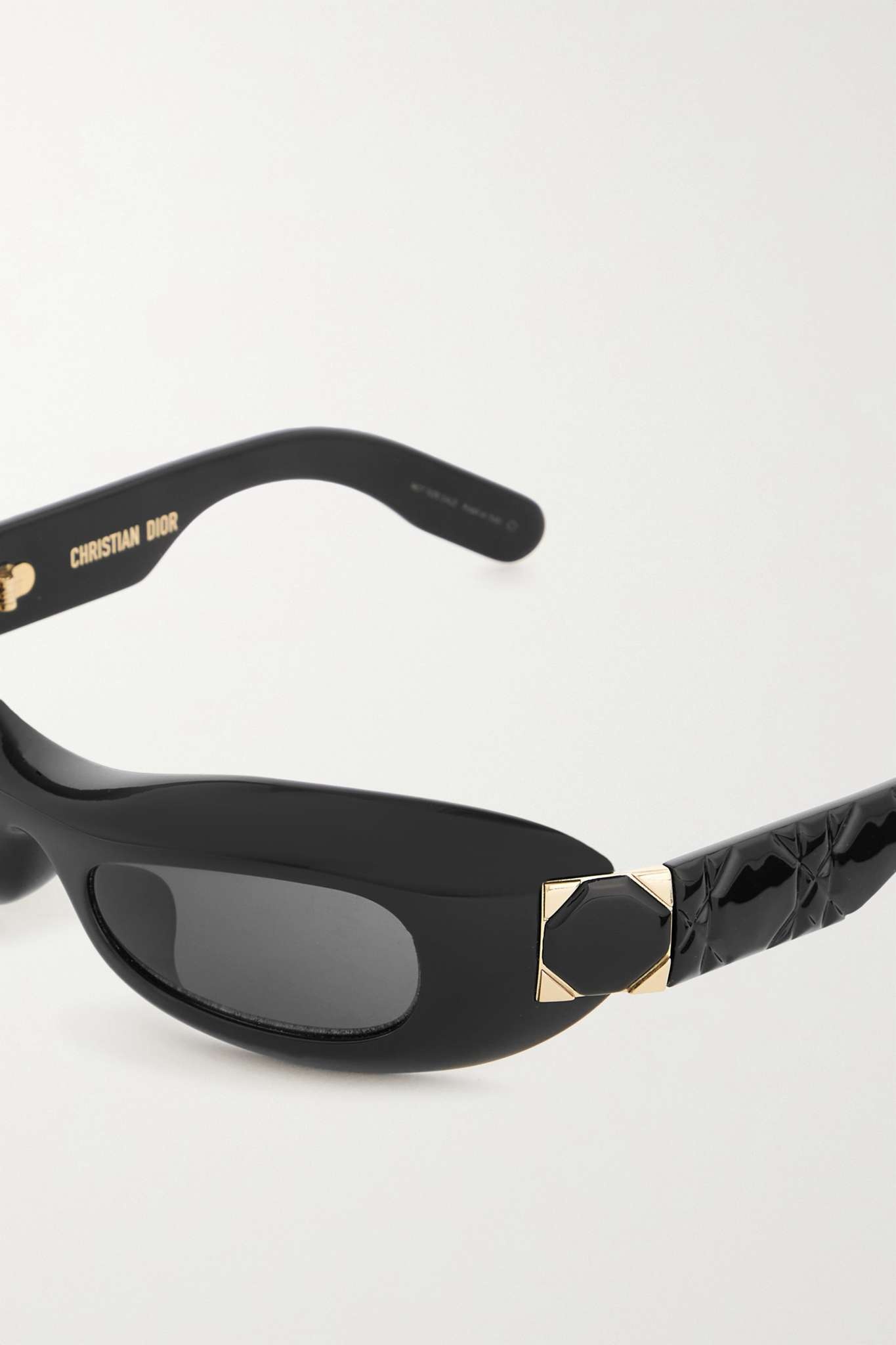 Lady oval-frame acetate sunglasses - 4