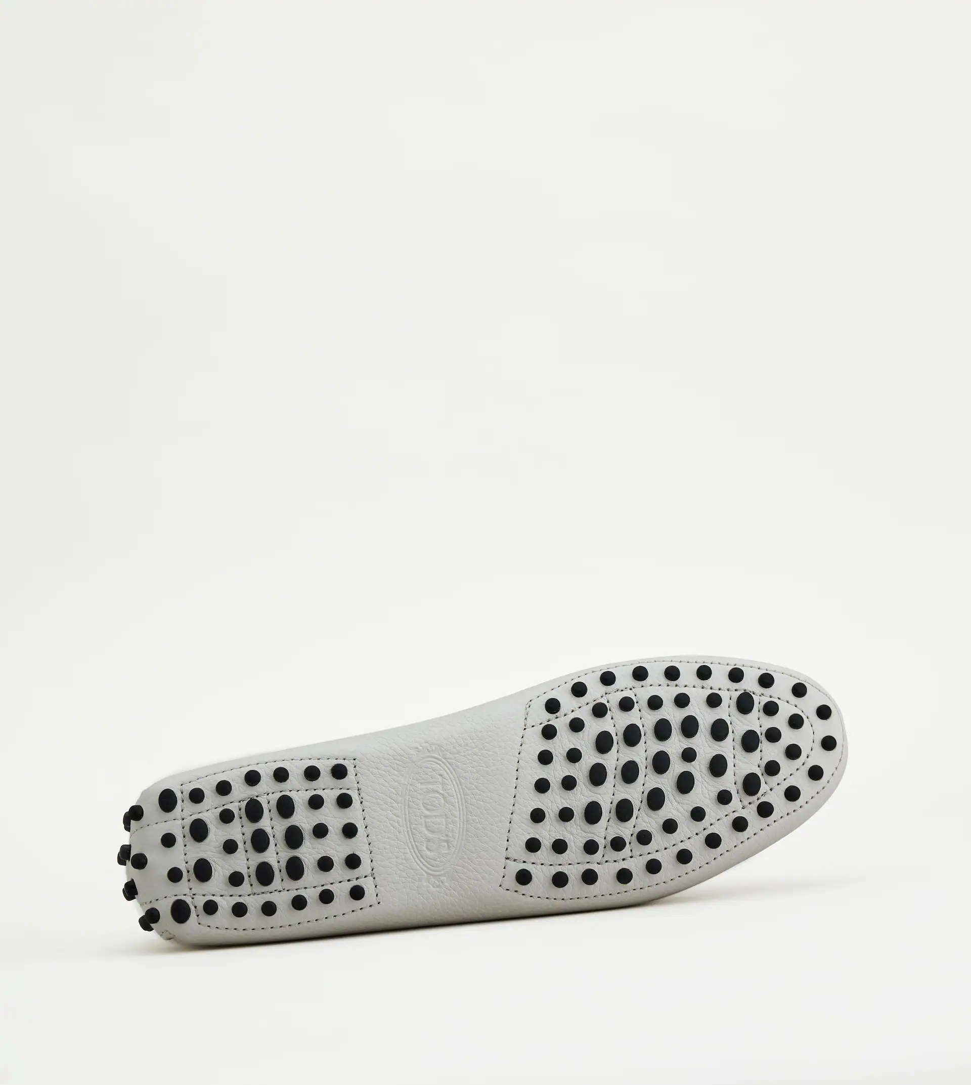GOMMINO DRIVING SHOES IN LEATHER - WHITE - 4