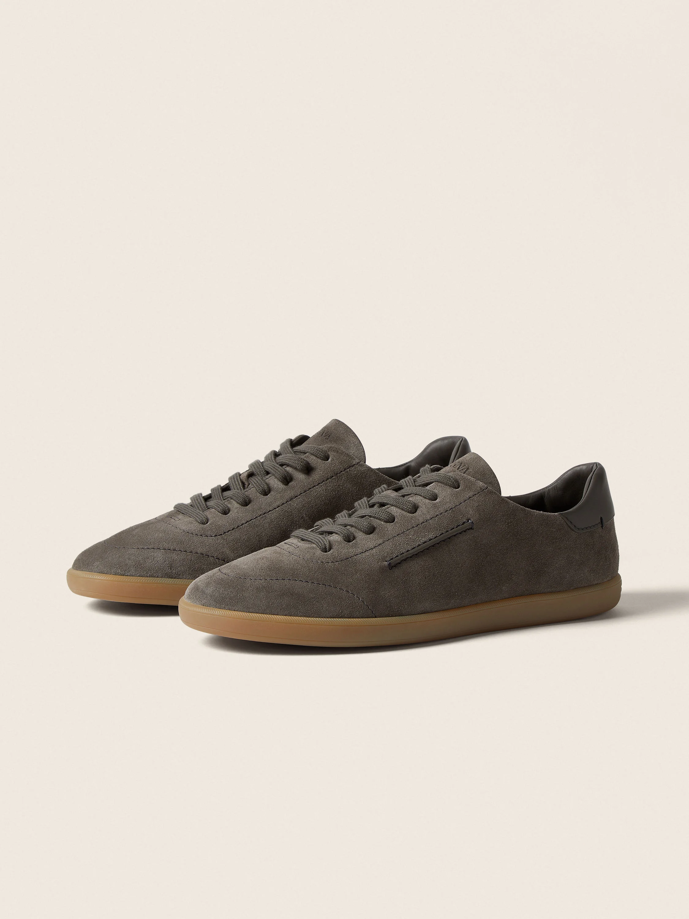 DARK TAUPE 232 SUEDE SNEAKERS - 1