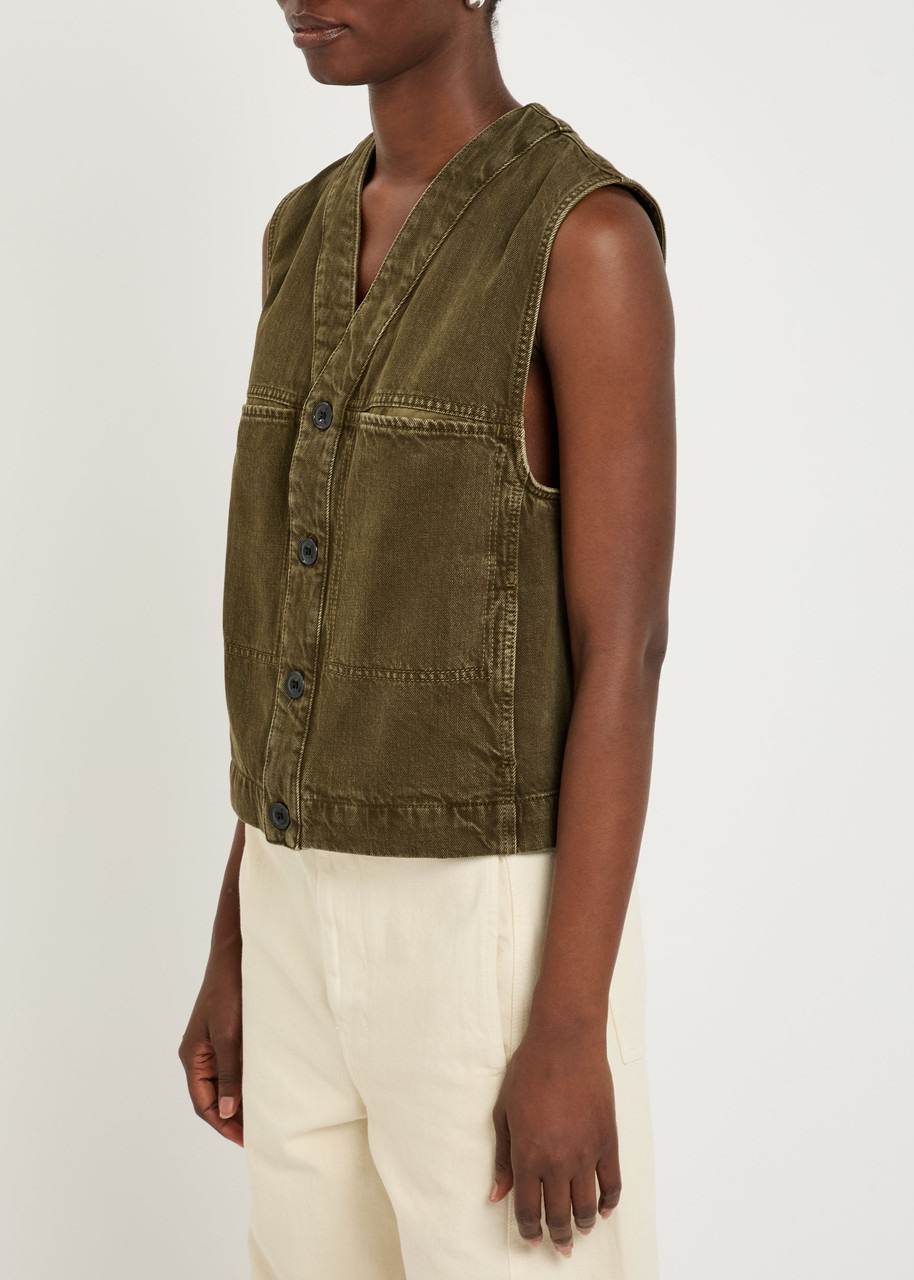 Lemaire Panelled Denim Gilet - 2