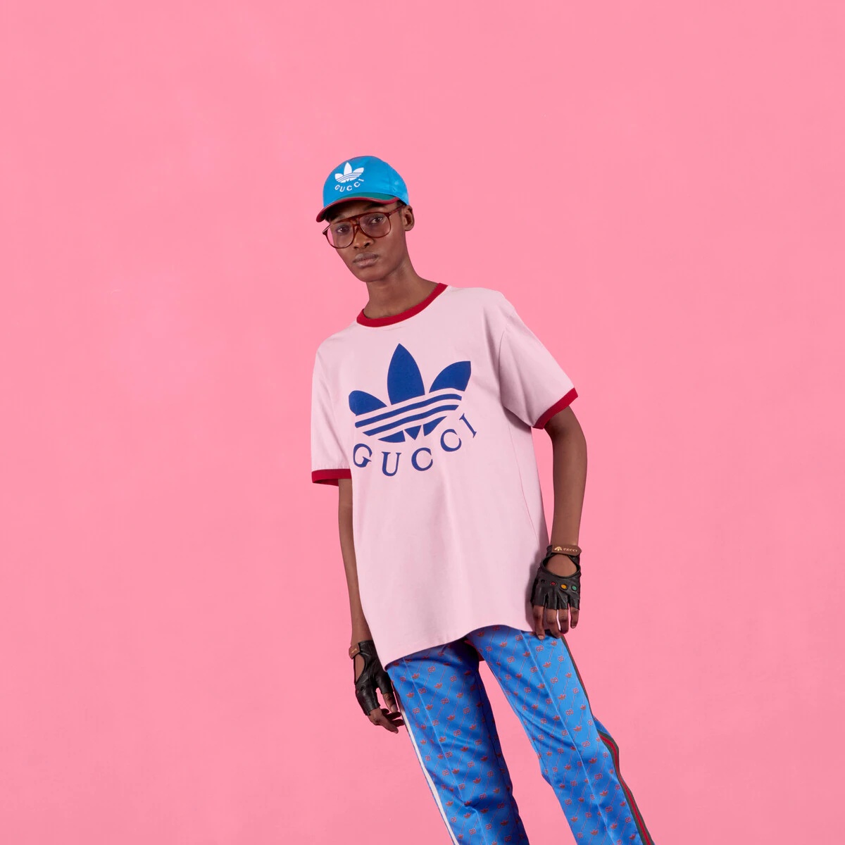 adidas x Gucci cotton jersey T-shirt - 5