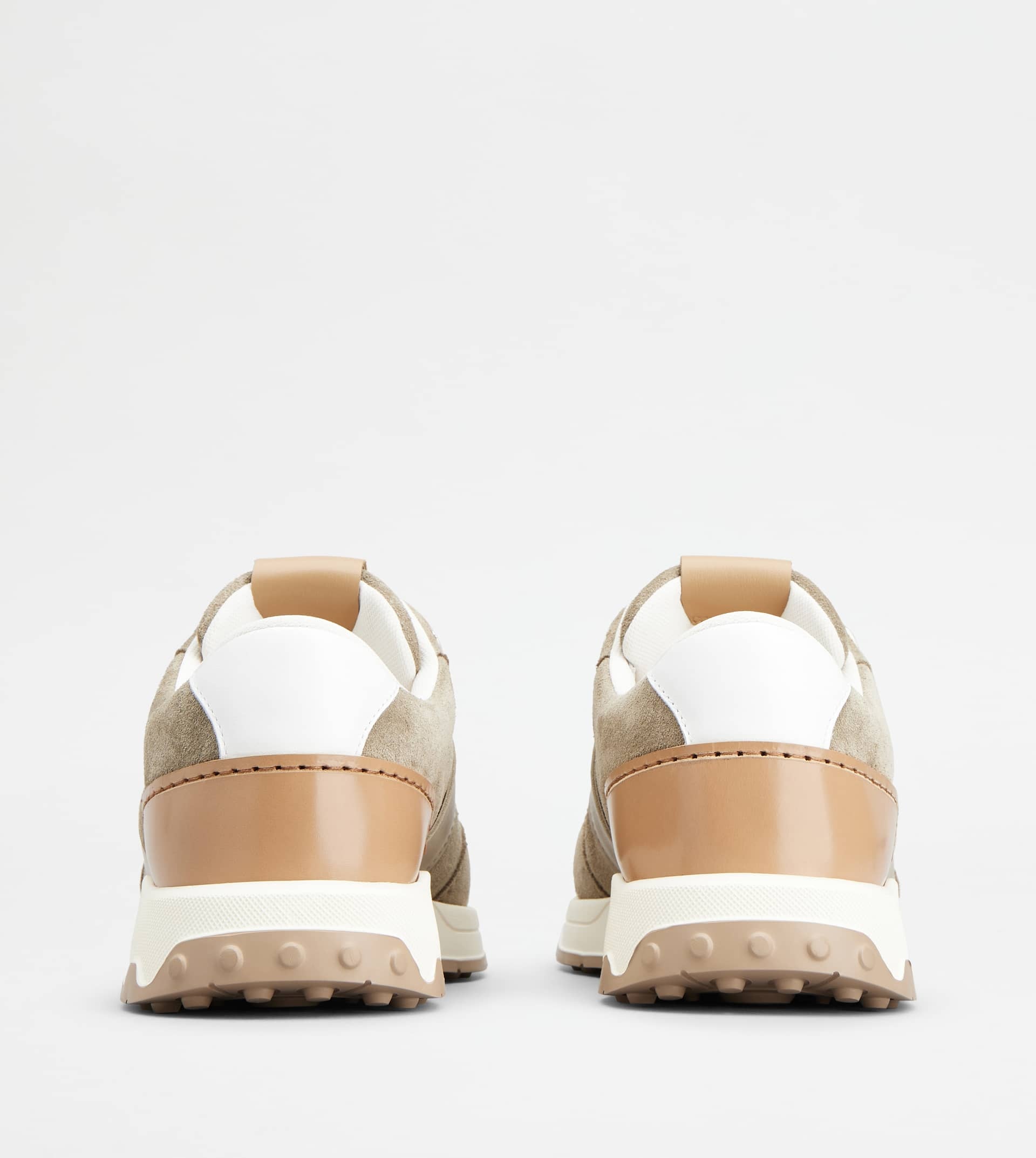 SNEAKERS IN SUEDE - BEIGE, BROWN - 3