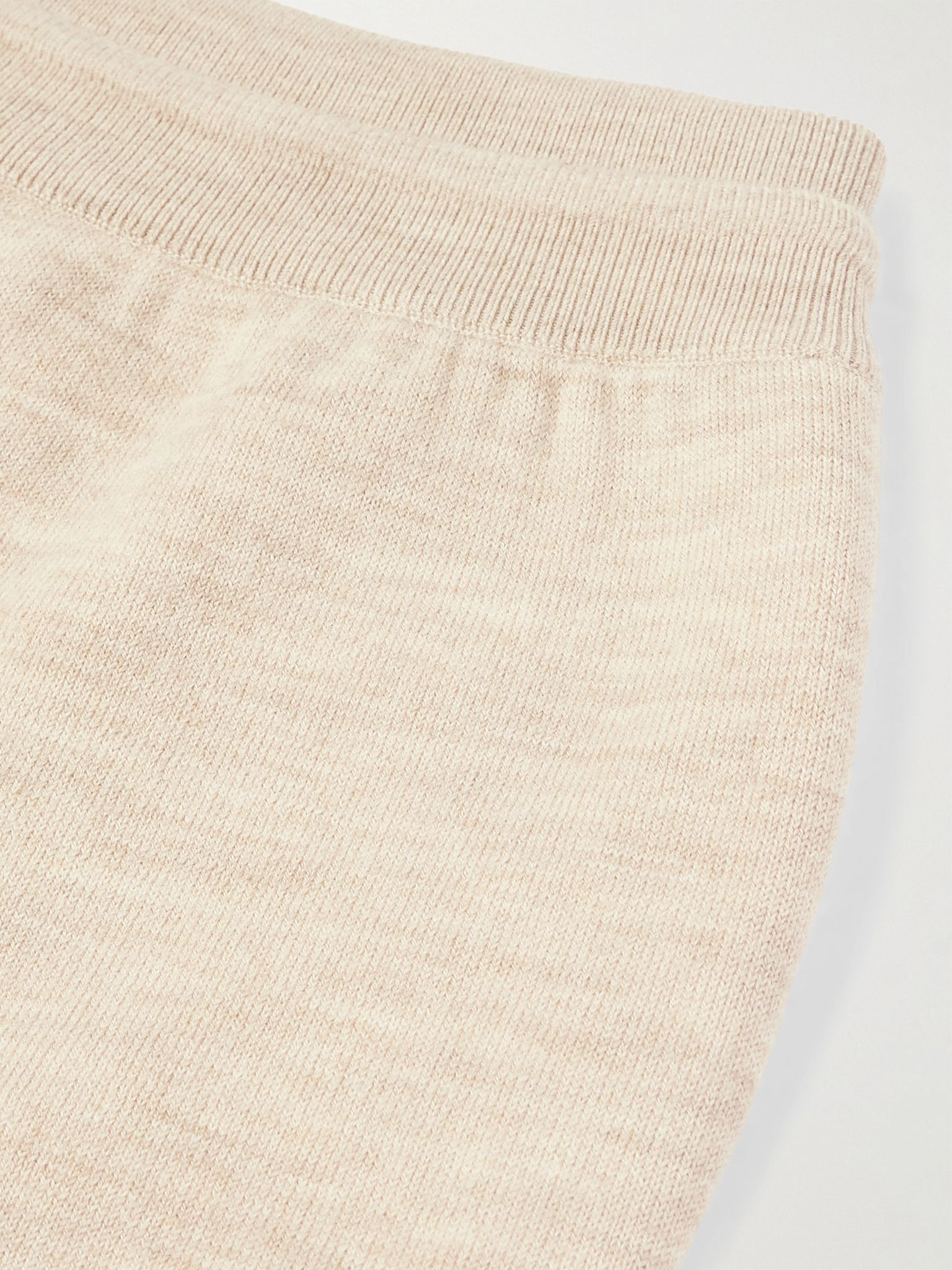 Sassiglioni Straight-Leg Wool Sweatpants Cream - 4