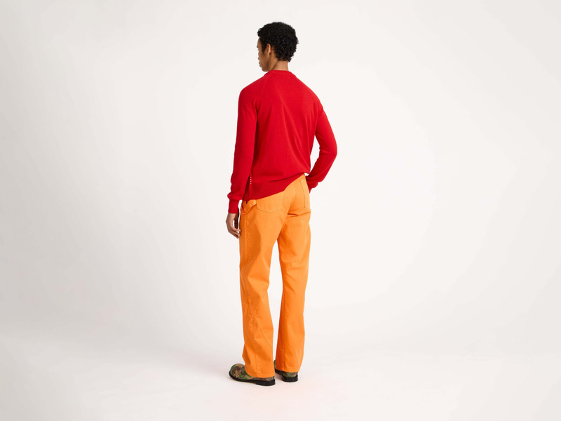 MENS RAGLAN JUMPER IN RED 3