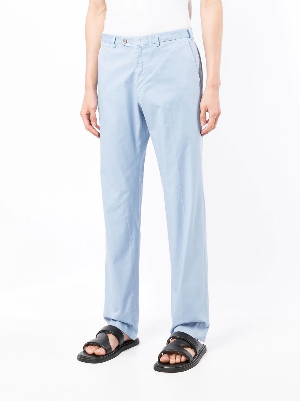 straight-leg chino trousers - 3