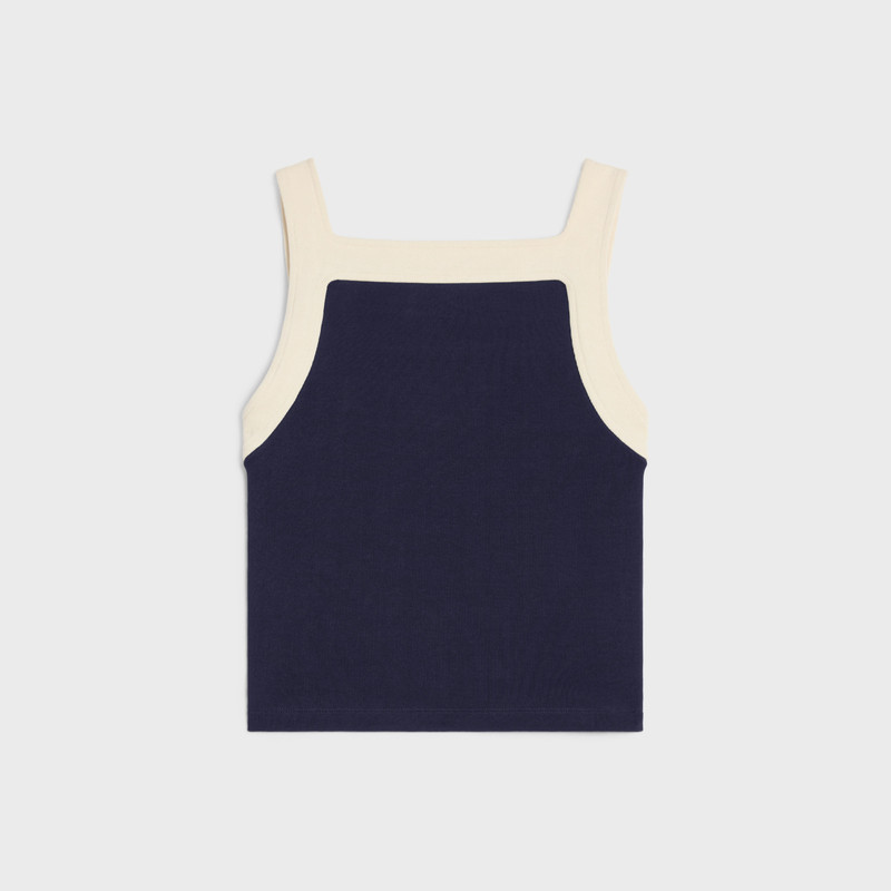 CELINE Triomphe tank top in cotton jersey outlook