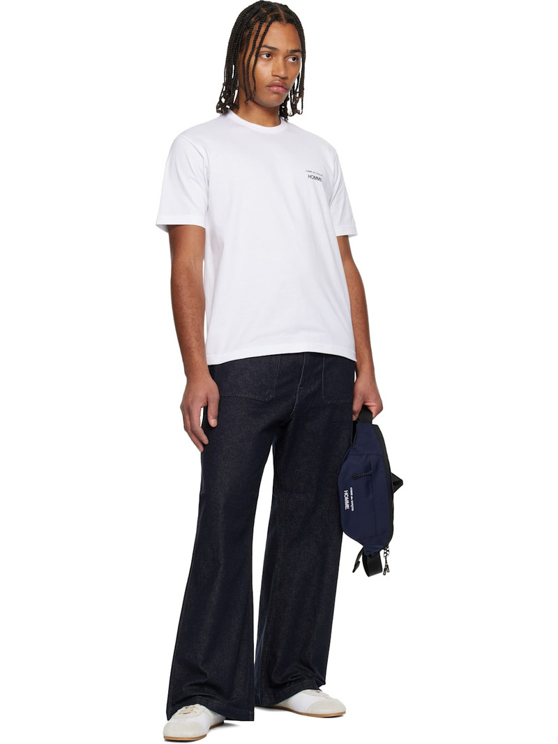 Comme des Garçons Homme Navy Cotton Reactive Denim Jeans outlook