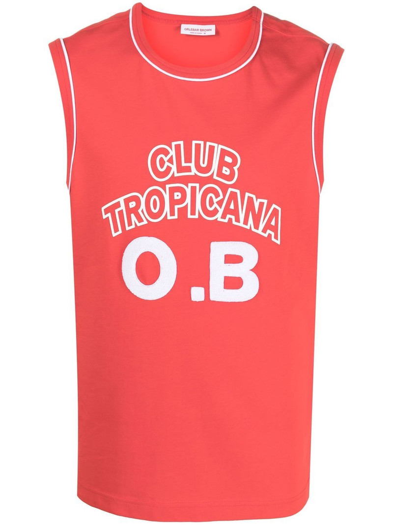 Dubois Club Tropicana-print tank top 1