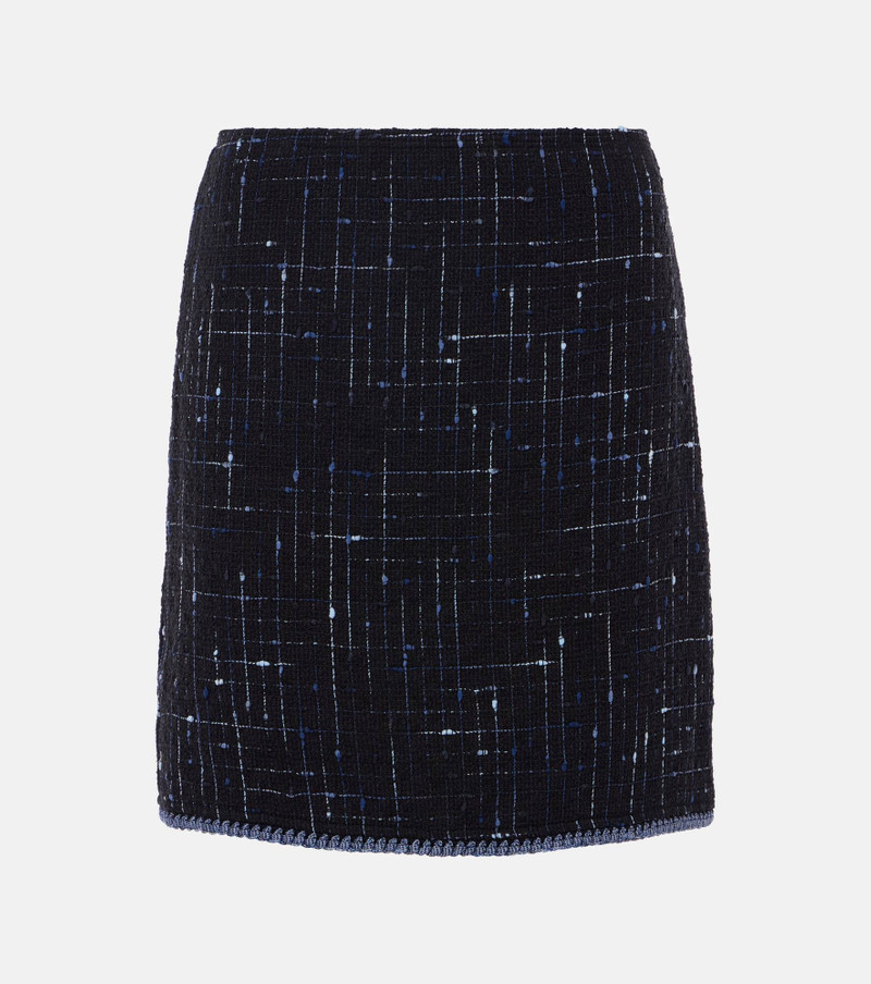 Cotton-blend tweed miniskirt - 1