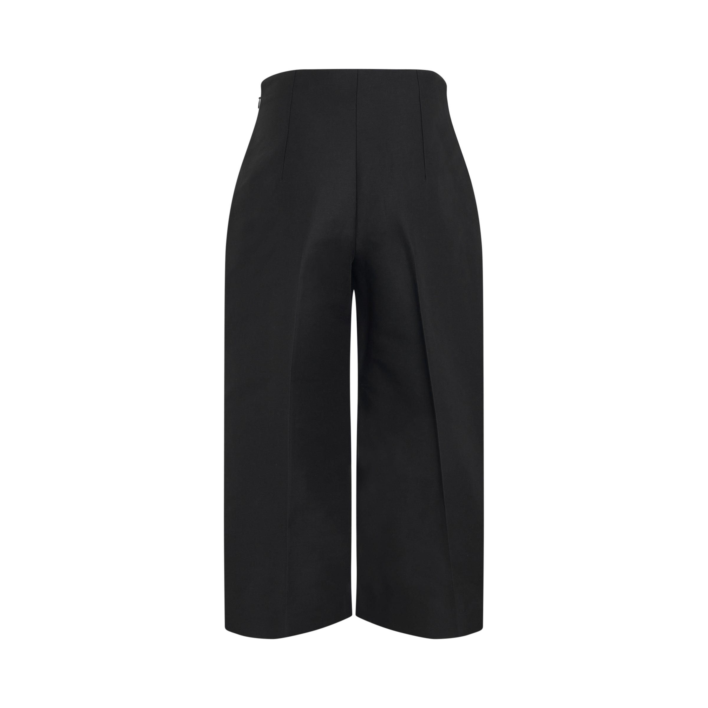 High Waisted Straight Leg Pants in Black - 4