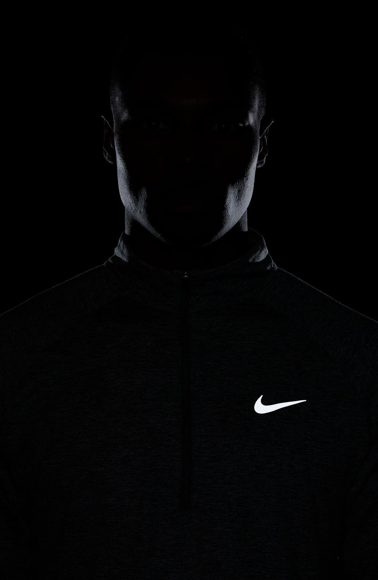Nike Dri-FIT Stride Half Zip Running Top in 084 Smkgry/refsil at Nordstrom - 9