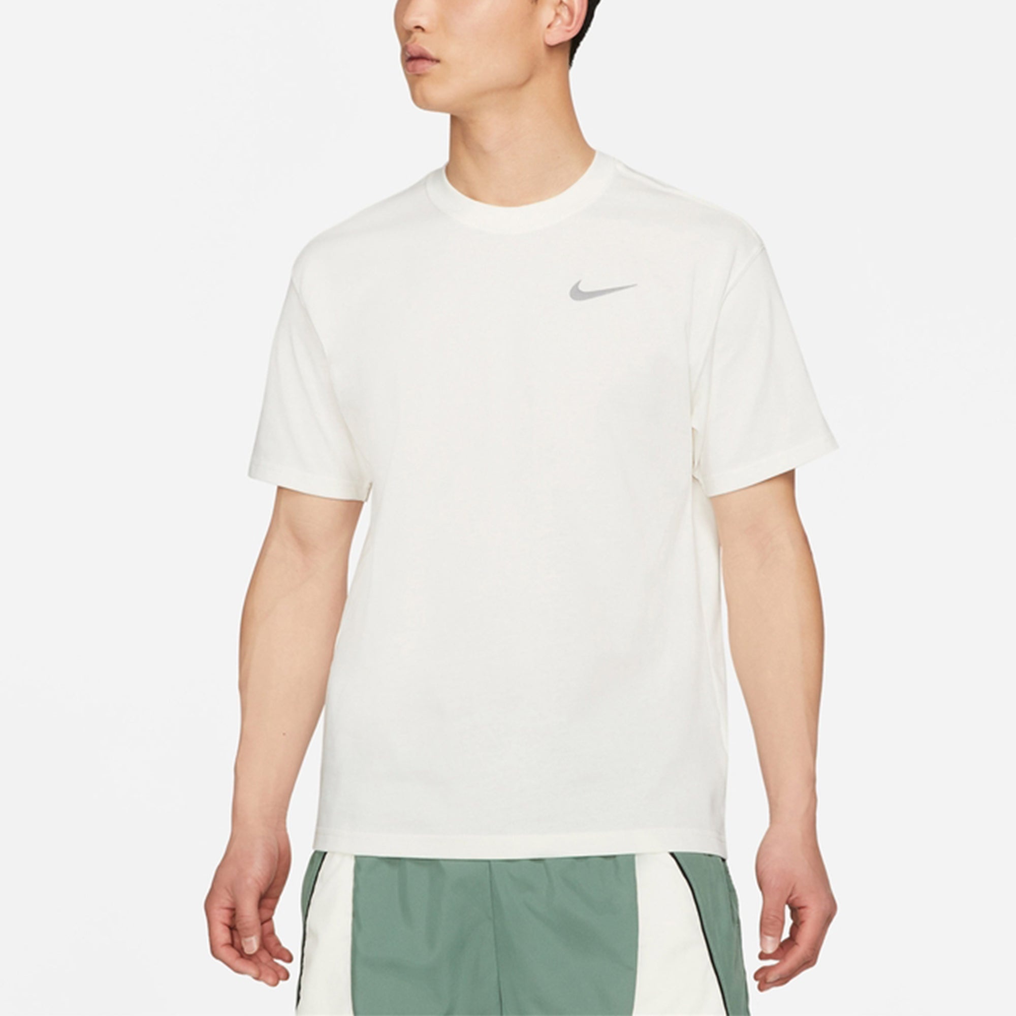 Nike Basketball Sports Round Neck Short Sleeve Creamy White DD0827-901 - 4