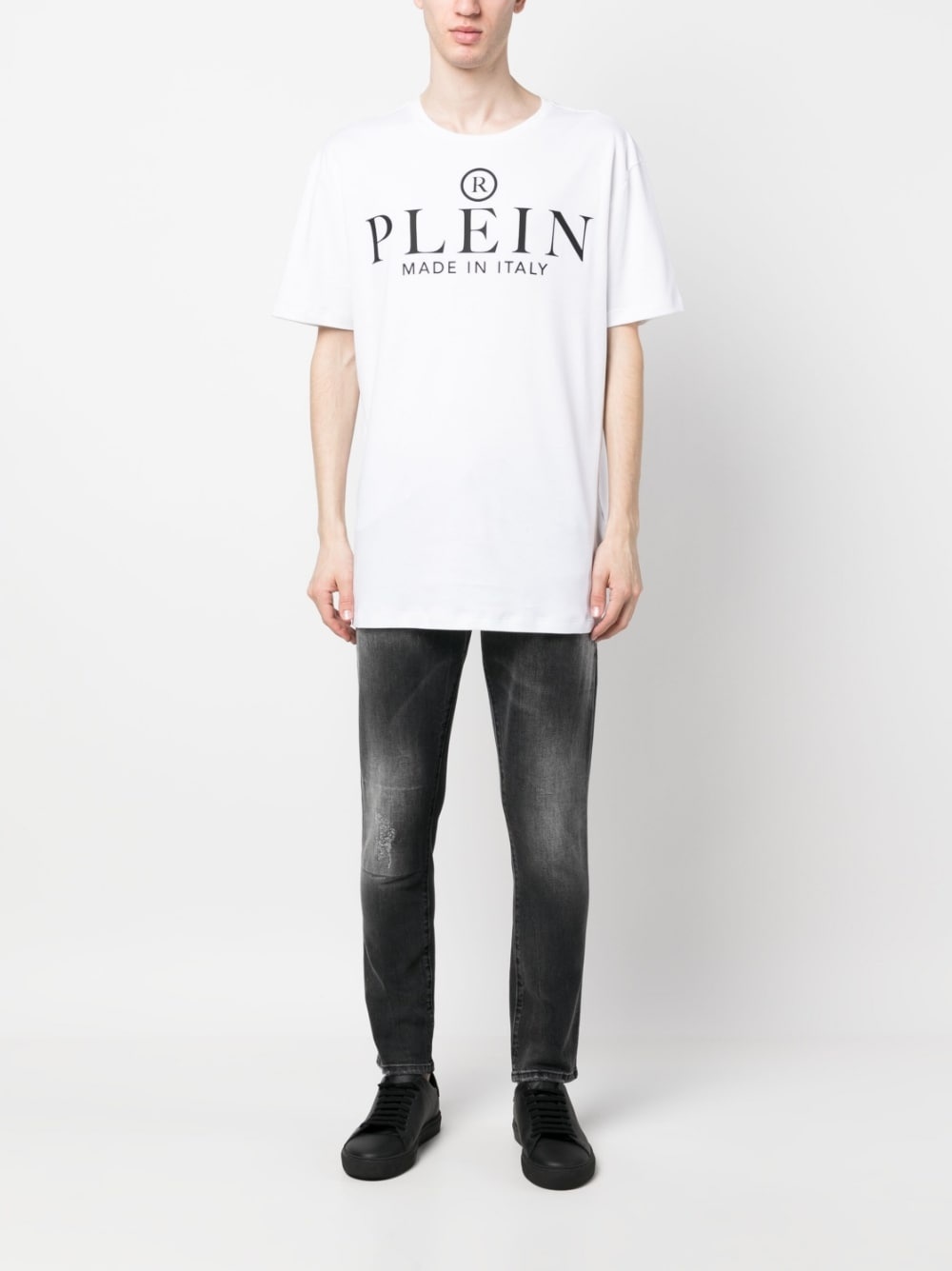 logo-print cotton T-shirt - 2