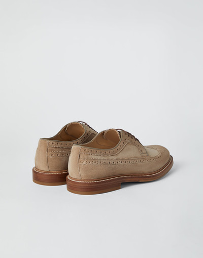 Brunello Cucinelli Suede longwing brogues outlook