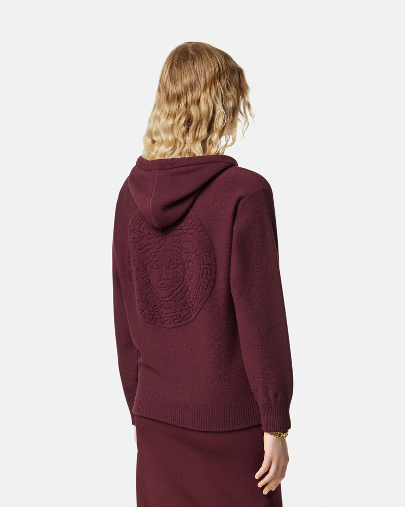 Cashmere-Blend Medusa Zip Hoodie 5