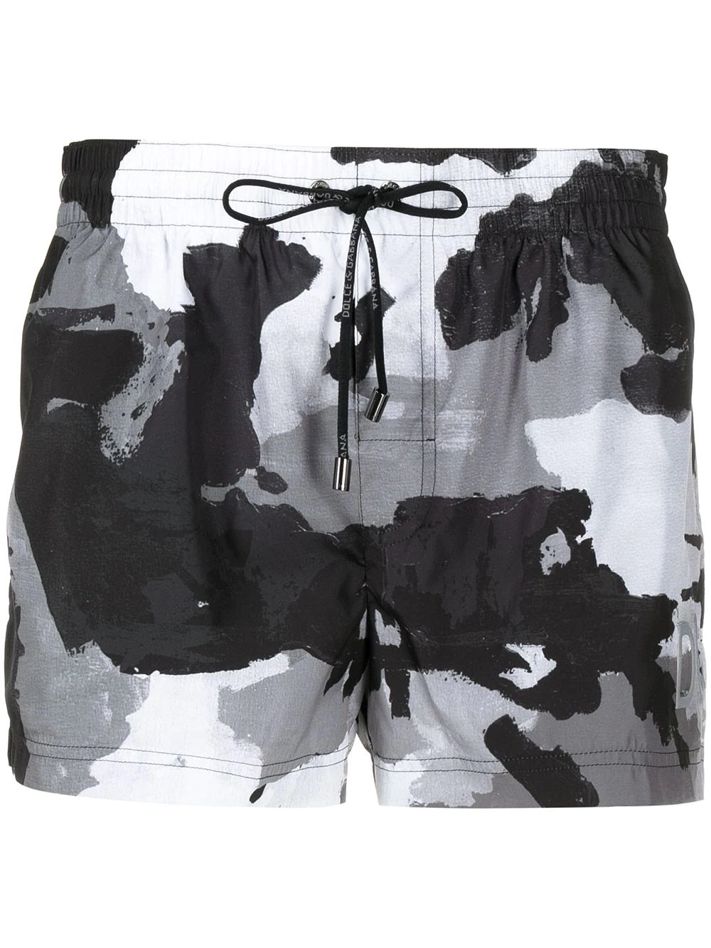 camouflage-pattern swim shorts - 1