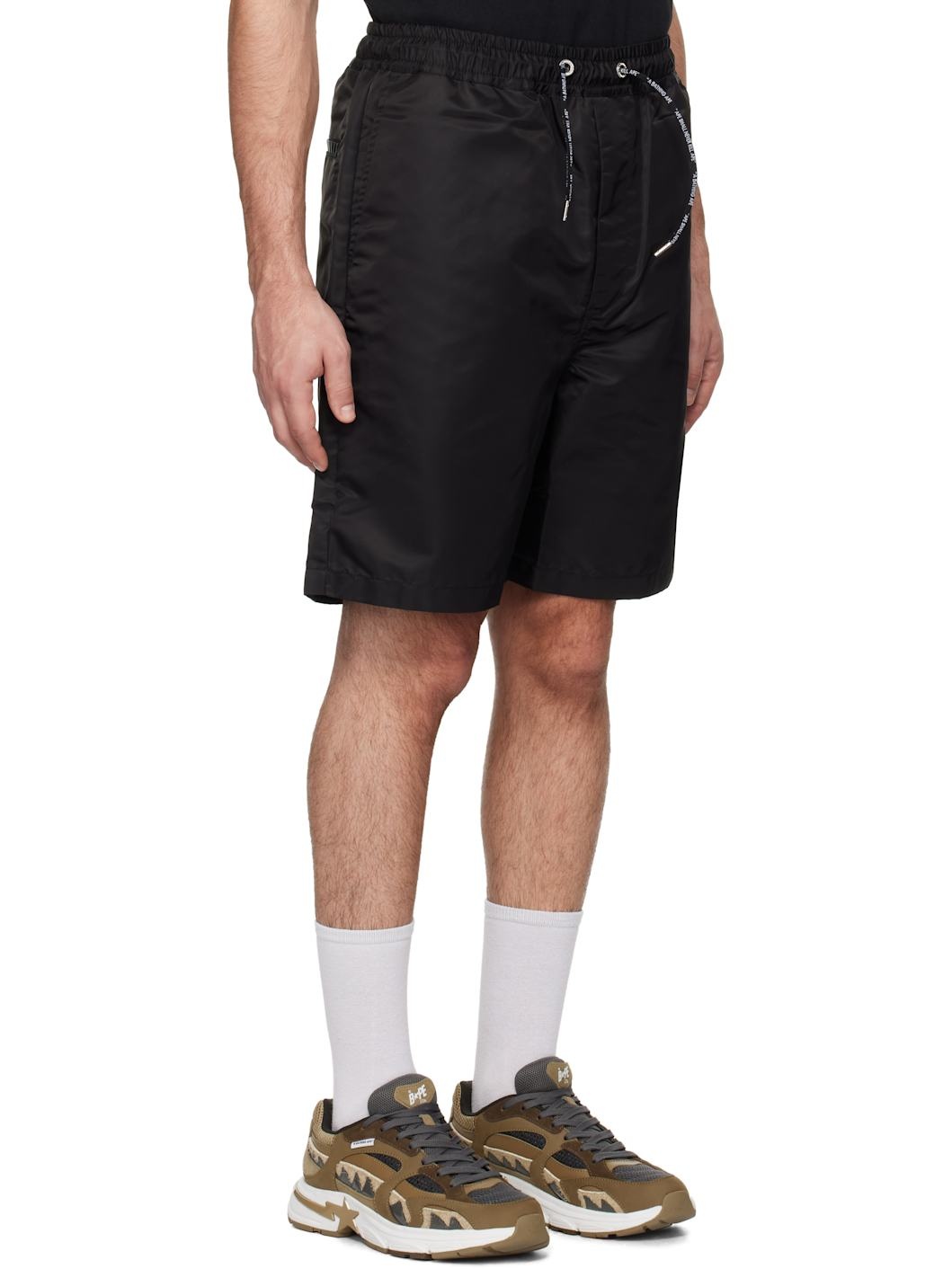 Black Ape Head Nylon Shorts - 2