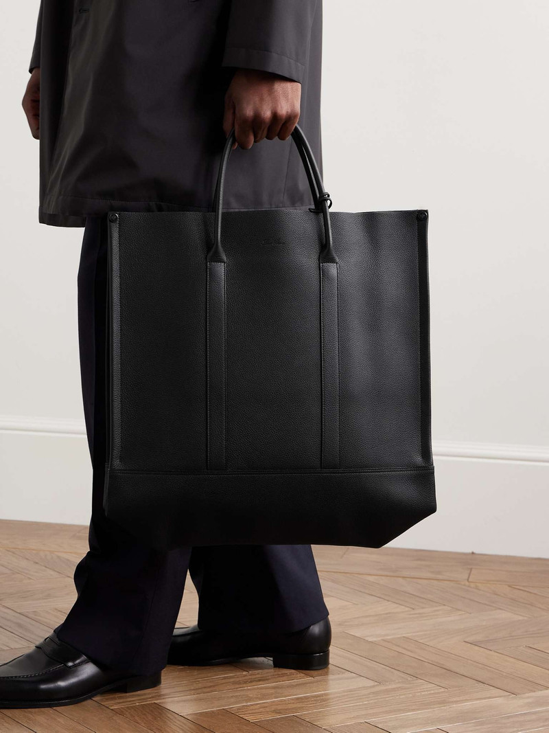 Loro Piana Beam Large Full-Grain Leather Tote Bag outlook