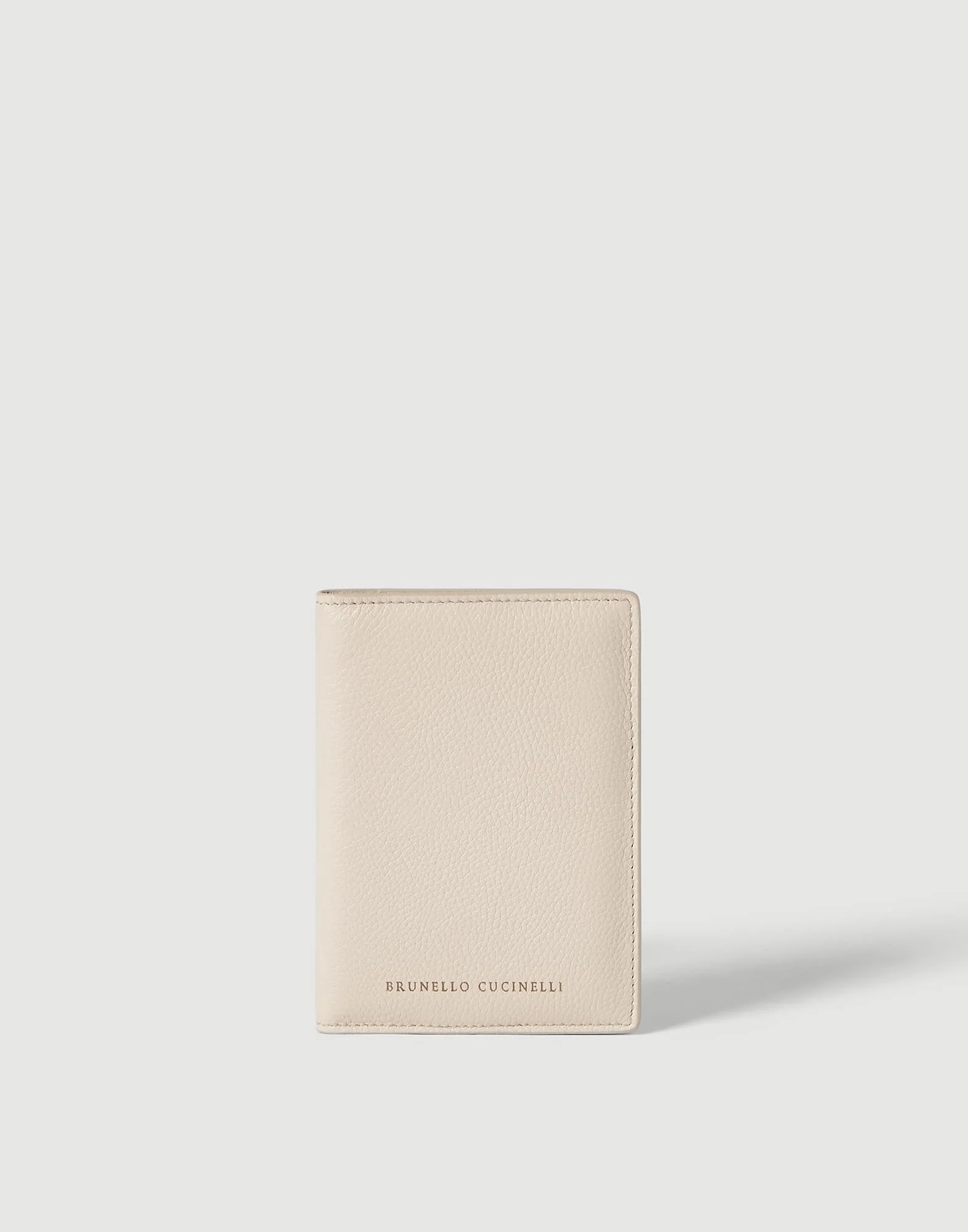 Grained leather passport holder - 1