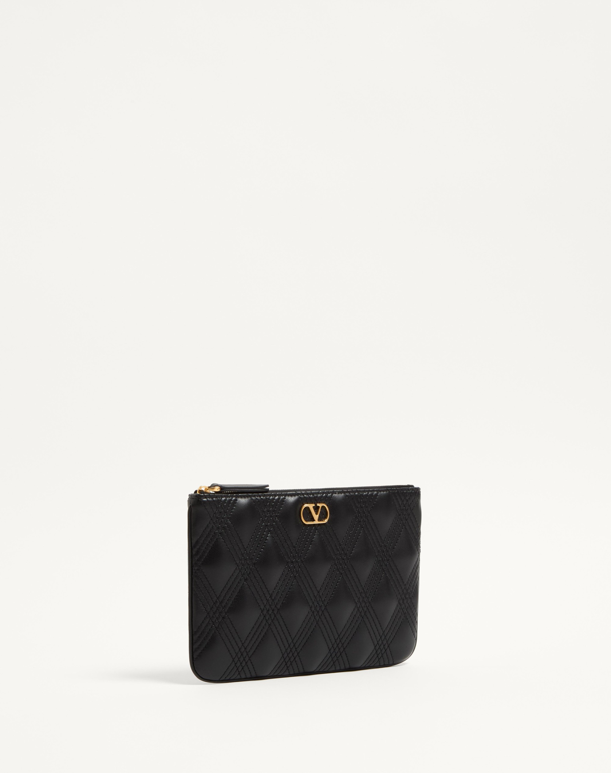 VALENTINO GARAVANI QUILTIE 67 POUCH IN QUILTED NAPPA LEATHER - 3