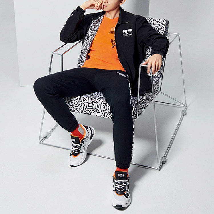PUMA x Mr Doodle Pants 'Black White' 59865051 - 3