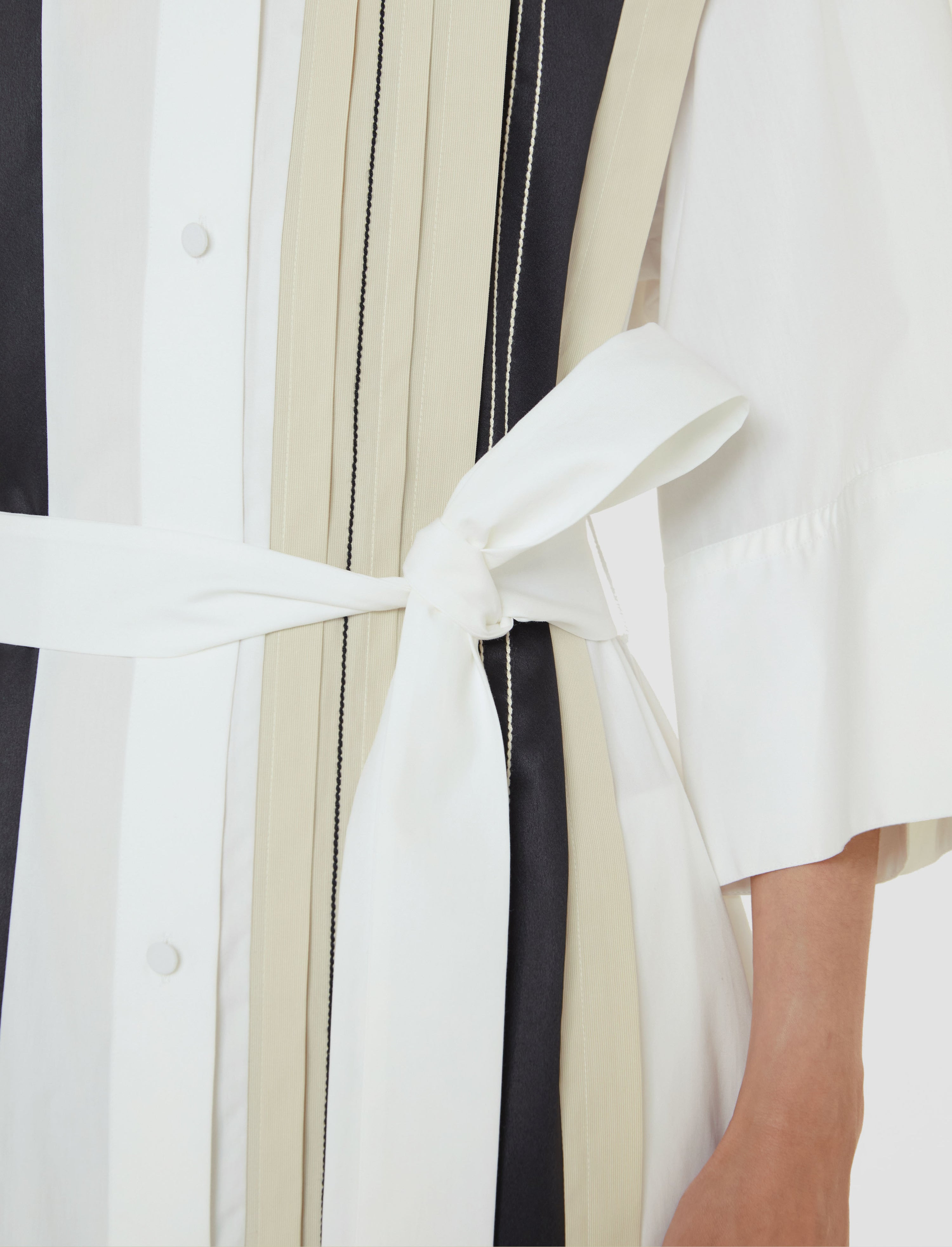 Mederic Poplin Colour Block Dress - 4