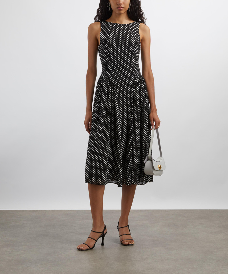 Anelis Caviar Dot Midi Dress 2