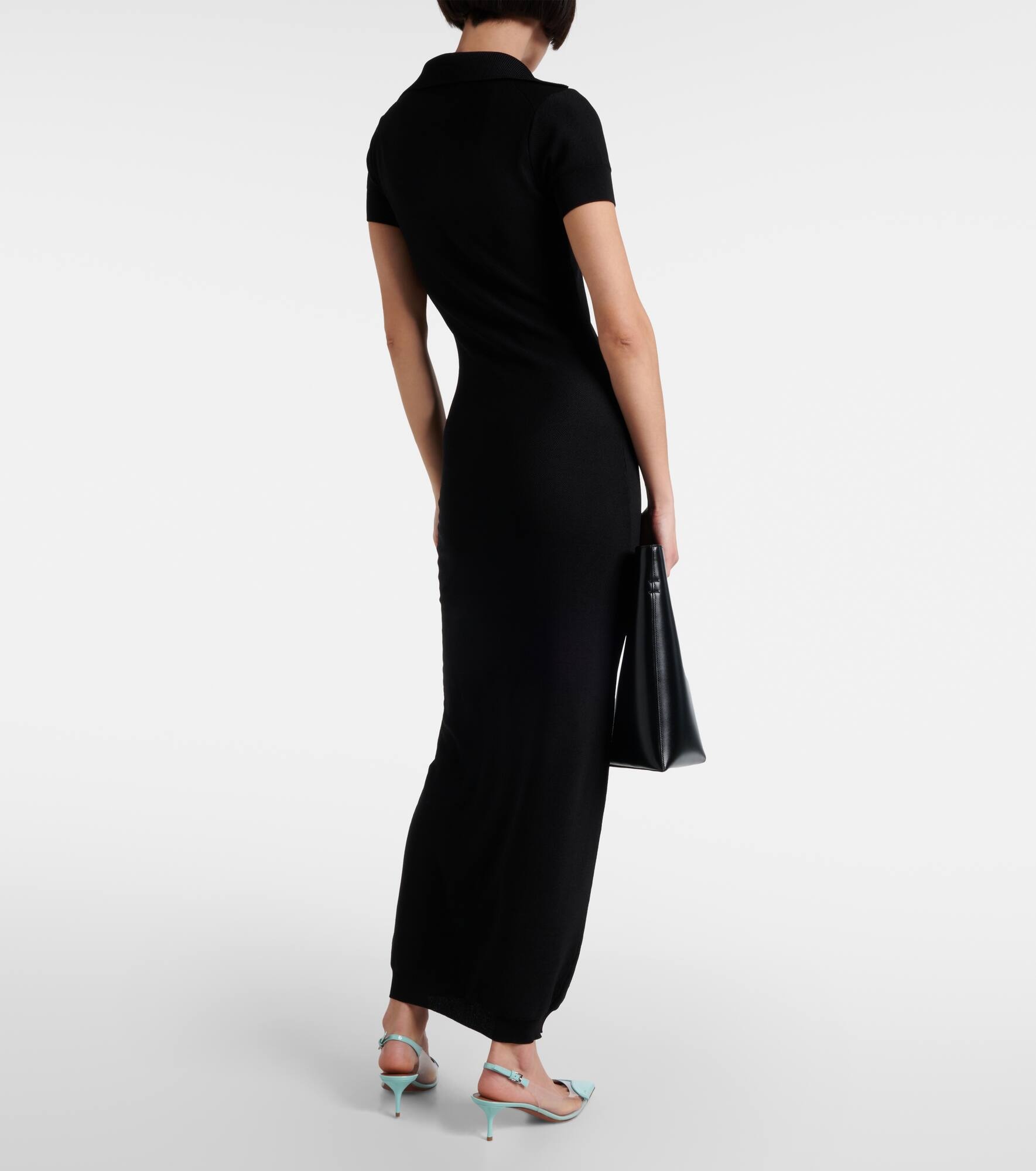 Semi-sheer polo dress - 3