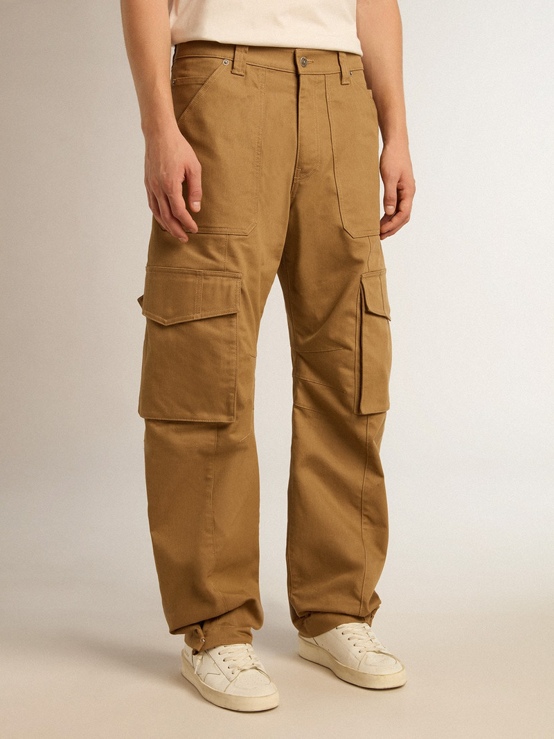 Golden Goose Beige khaki cargo pants outlook