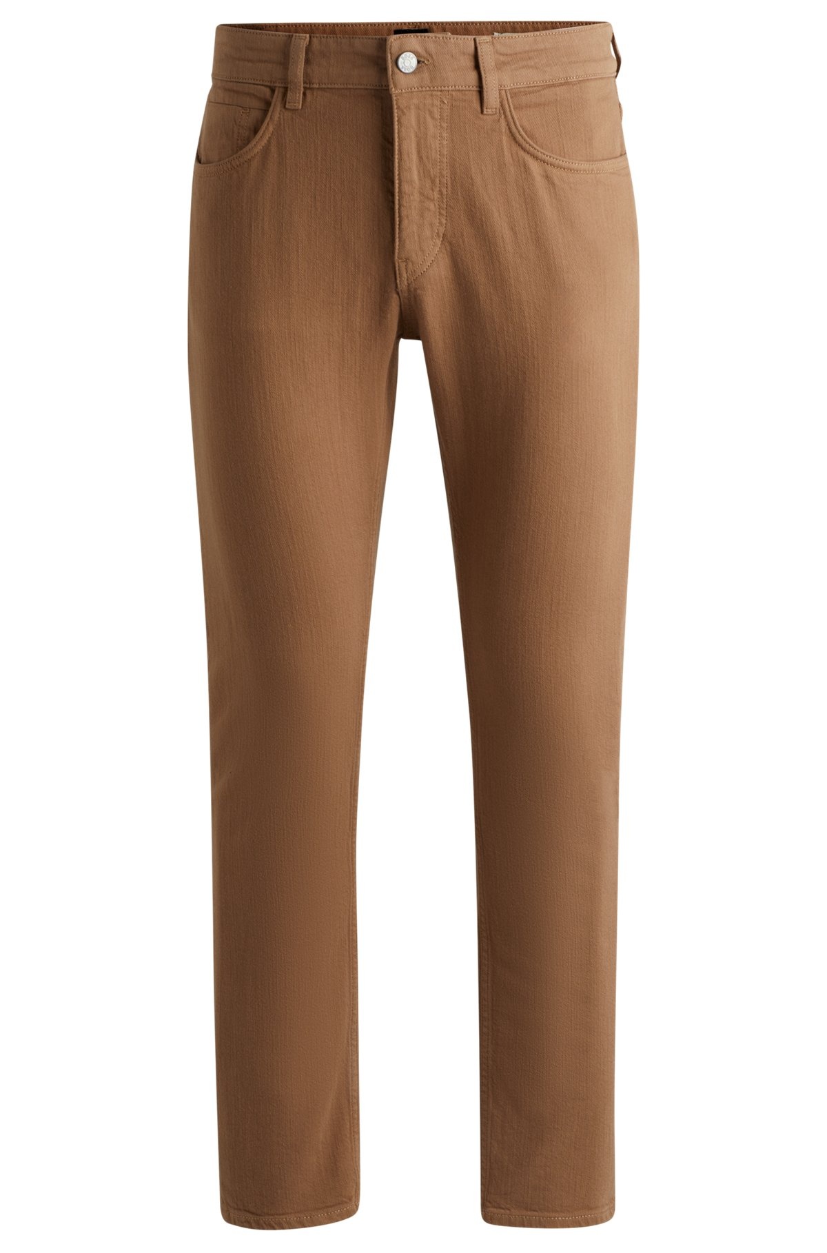 SLIM-FIT JEANS IN BLACK MECHANICAL-STRETCH DENIM - 1