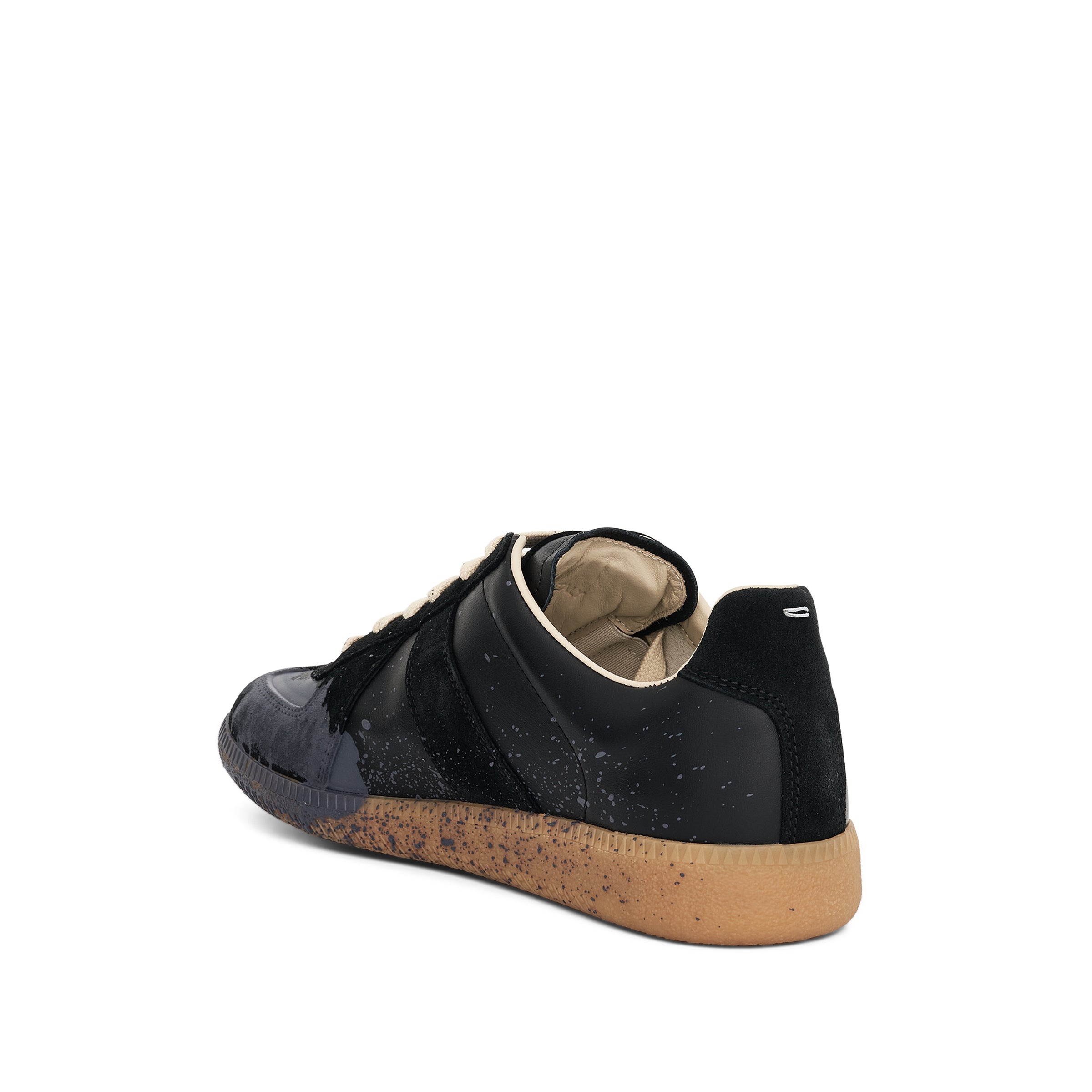 Women Replica Paint Drop Sneaker in Black/Pewter - 3