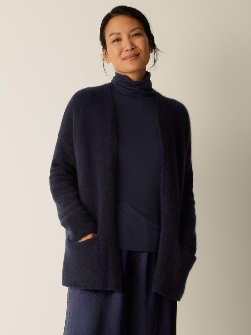 EILEEN FISHER Cashmere Silk Boucle Bliss Cardigan outlook