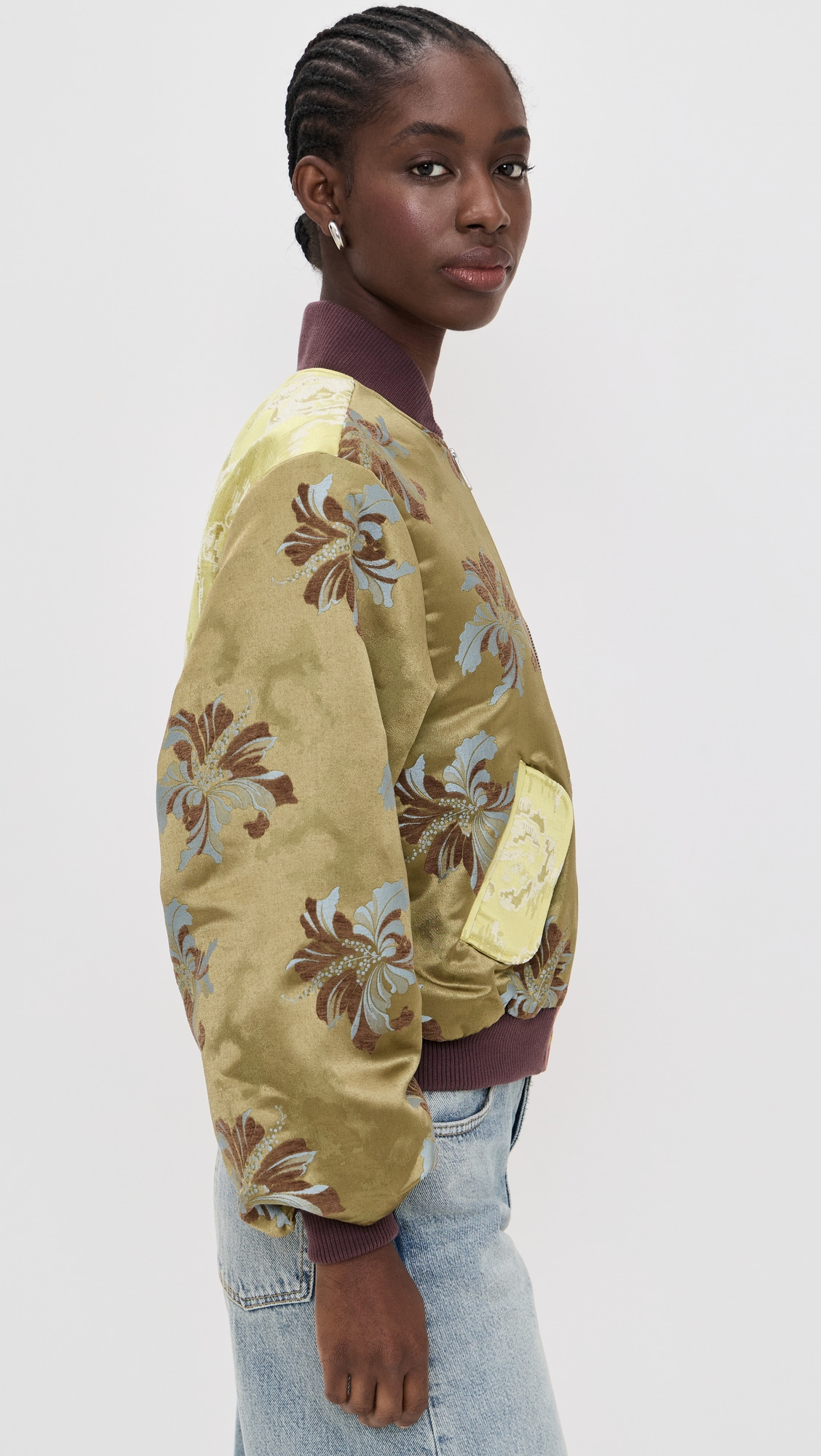 Adriana Jacquard Bomber Jacket - 3