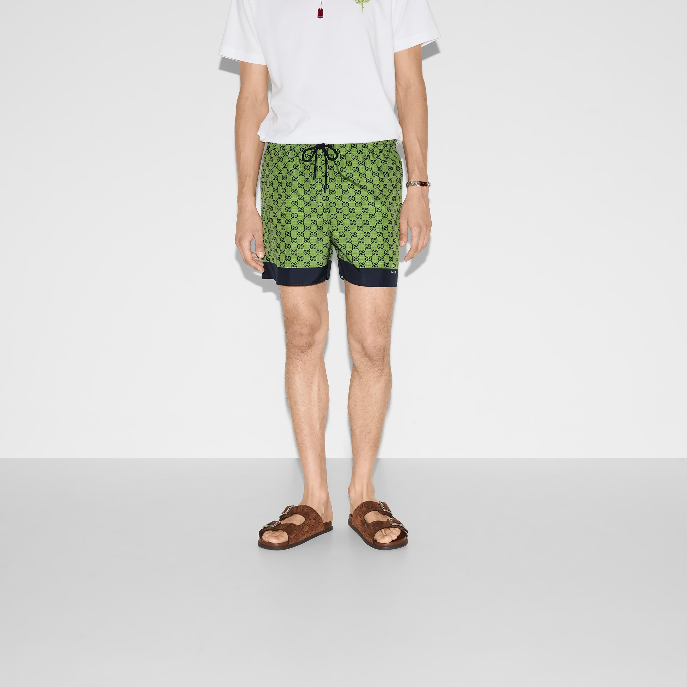 Printed poplin tech swim shorts - 3